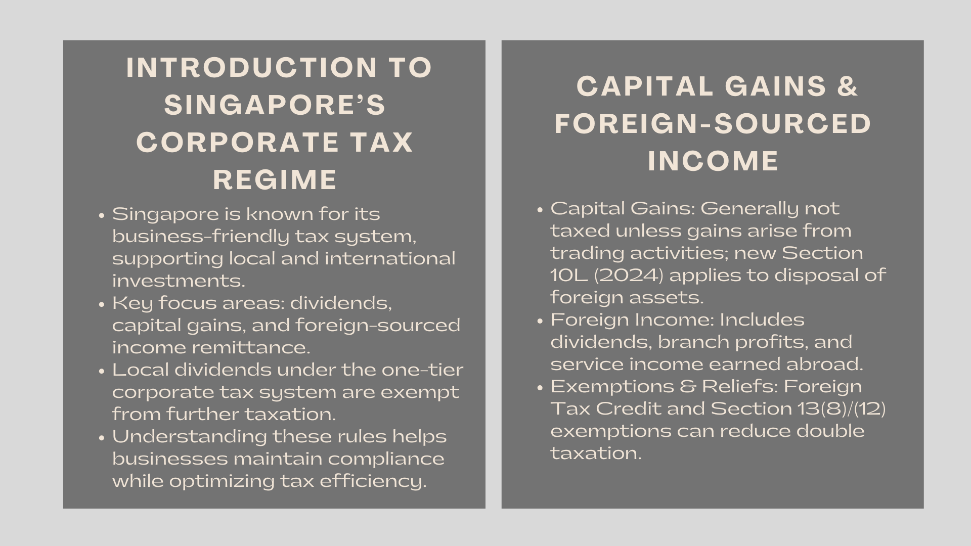 An Overview of Singapore's Corporate Tax Regime