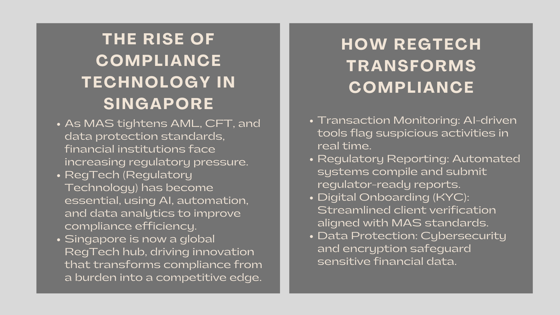 Best Compliance Technology and RegTech Companies in Singapore