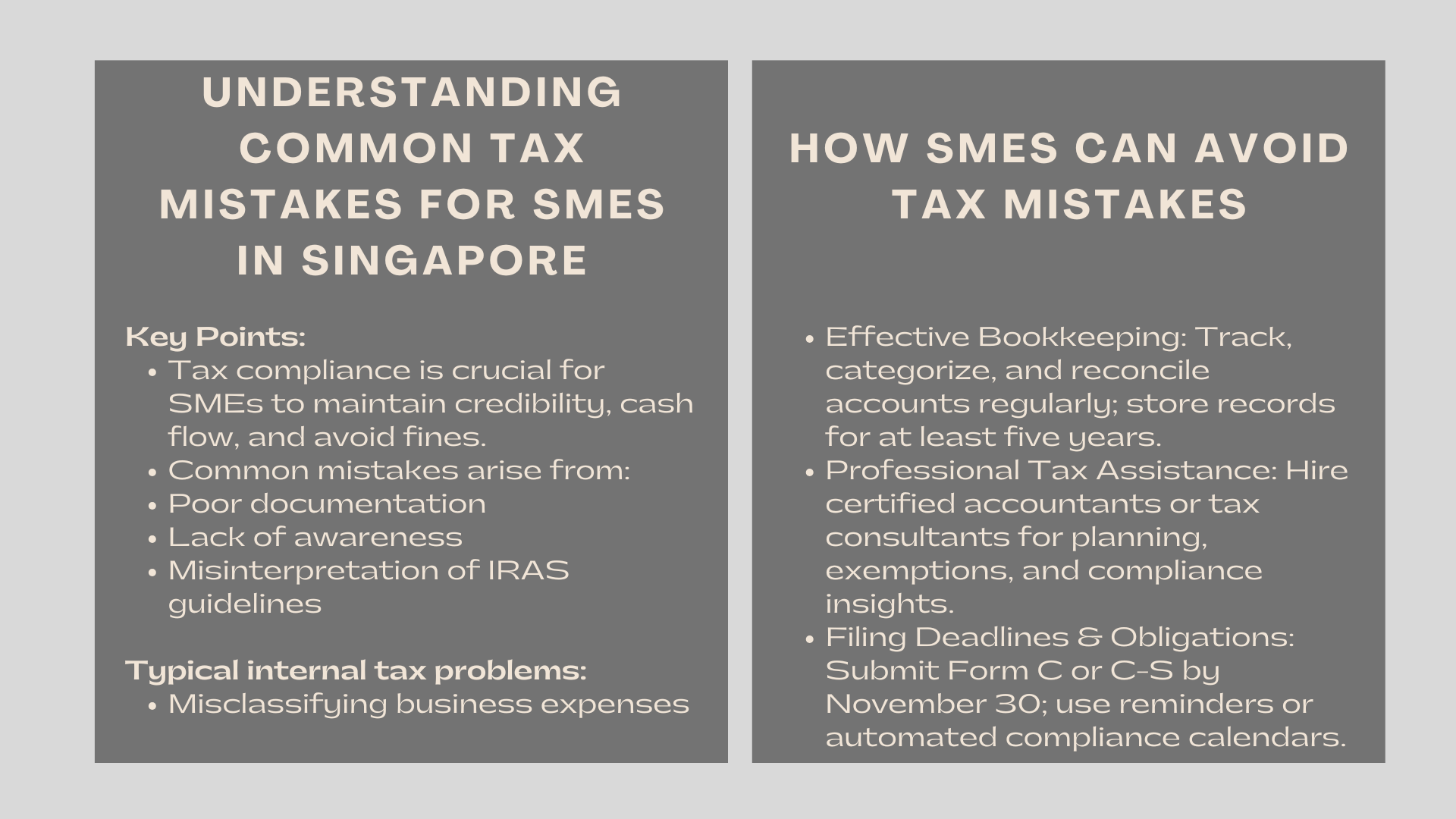 Common Tax Mistakes SMEs Make and How to Avoid Them