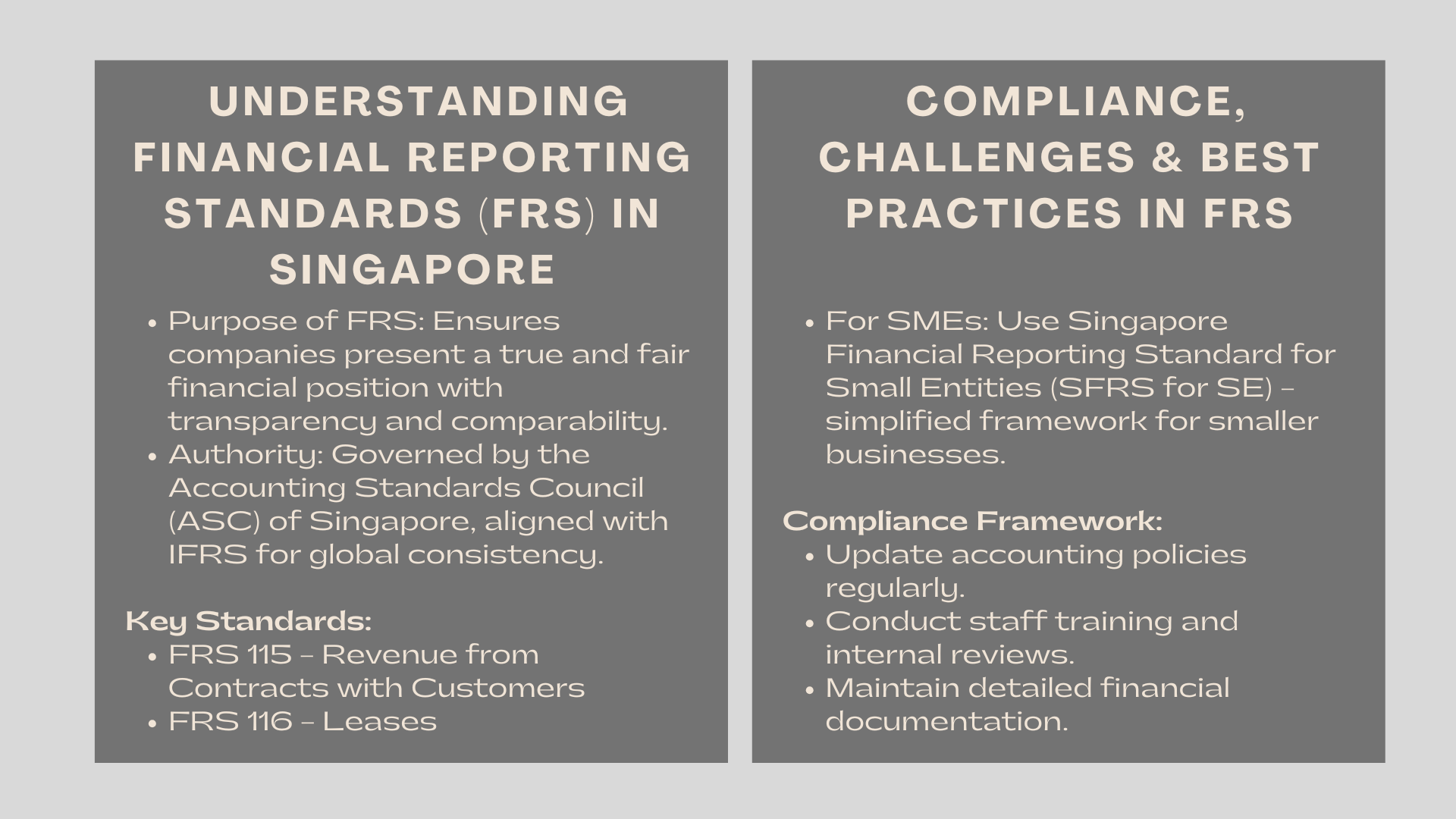 Financial Reporting Standards FRS in Singapore A Quick Guide