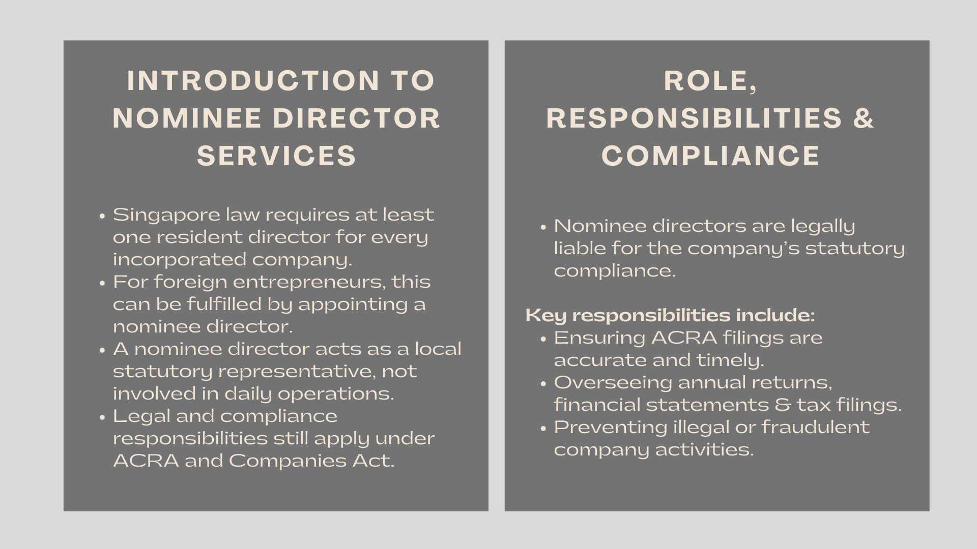 Nominee Director Services in Singapore – What You Need to Know