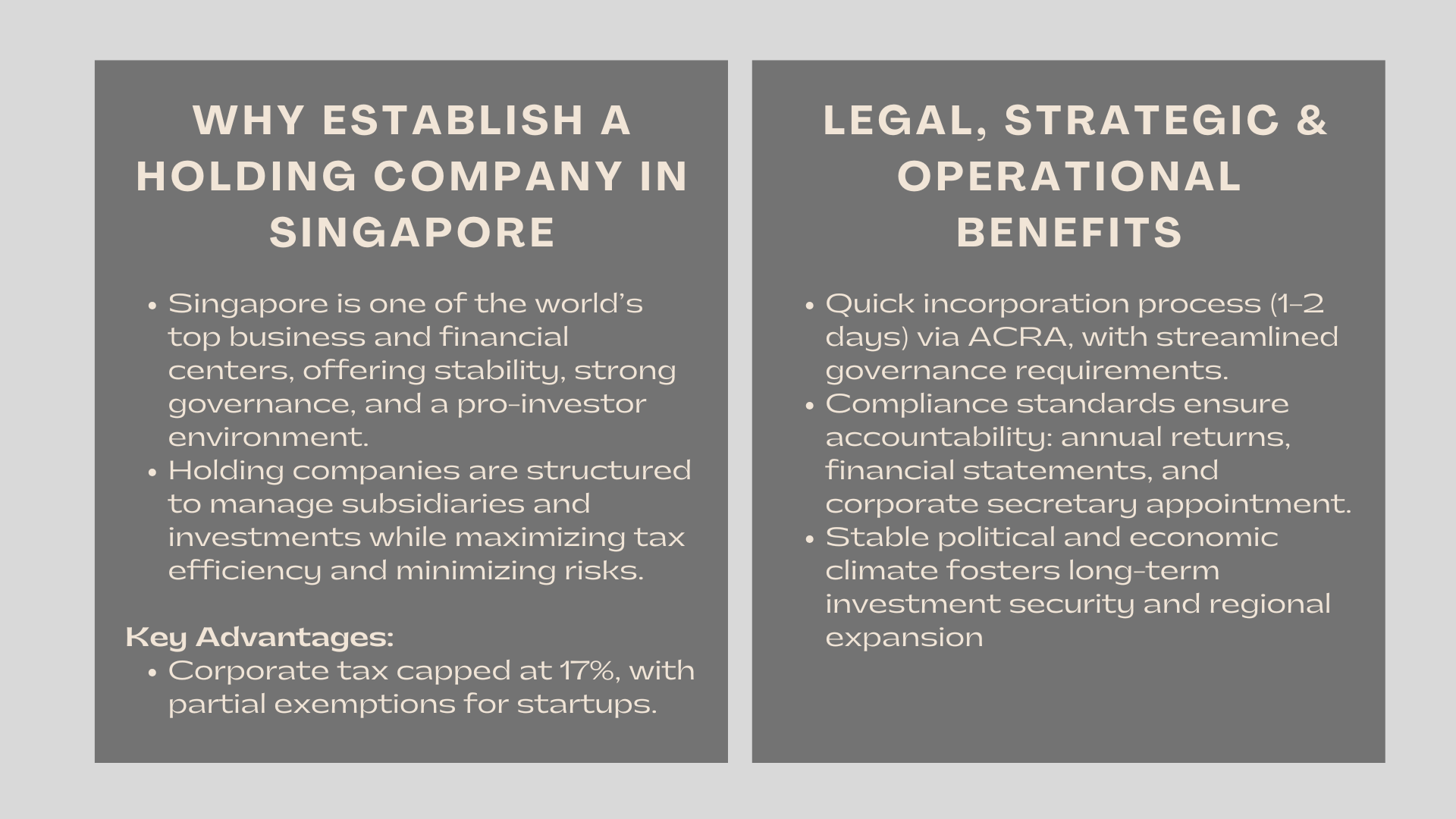 Setting Up a Holding Company in Singapore Tax and Legal Benefits