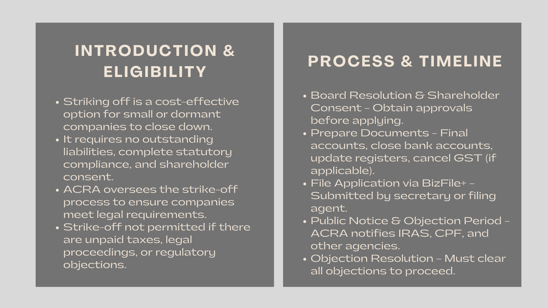 Striking Off a Company in Singapore