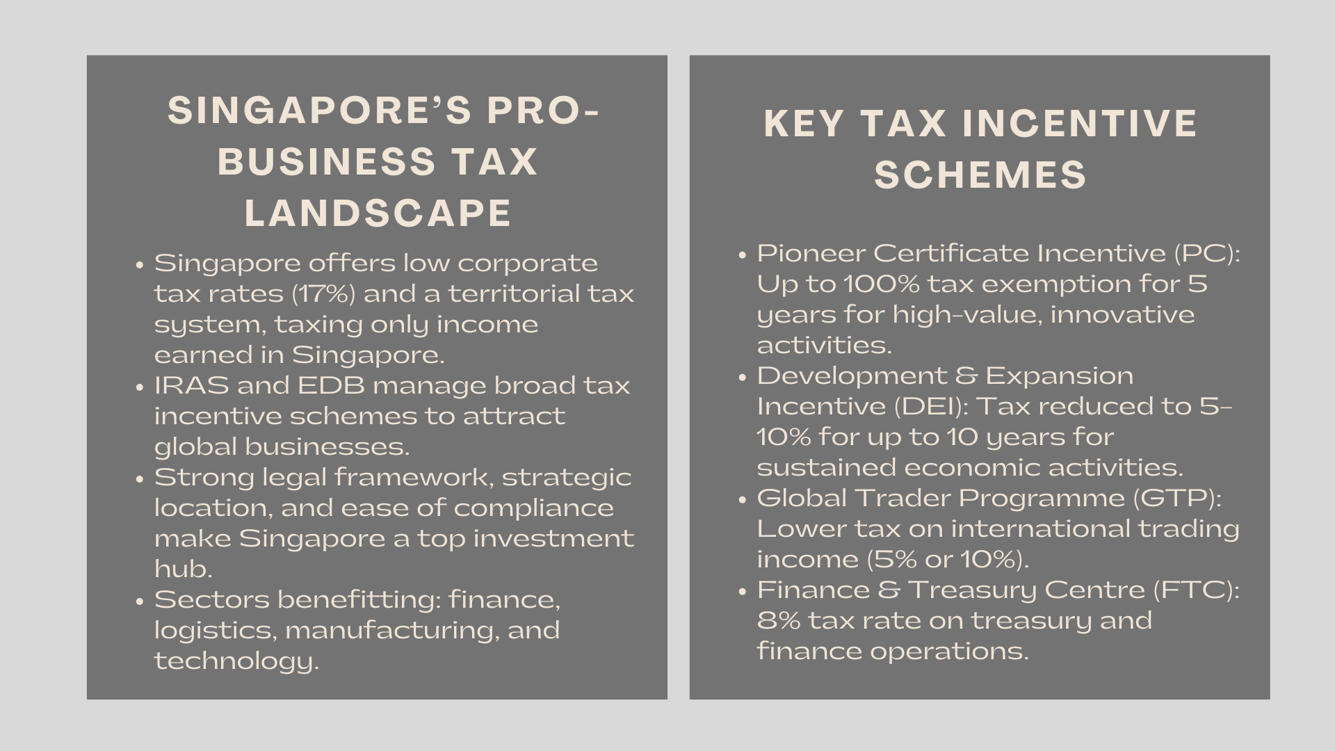 Tax Incentives for Foreign Companies