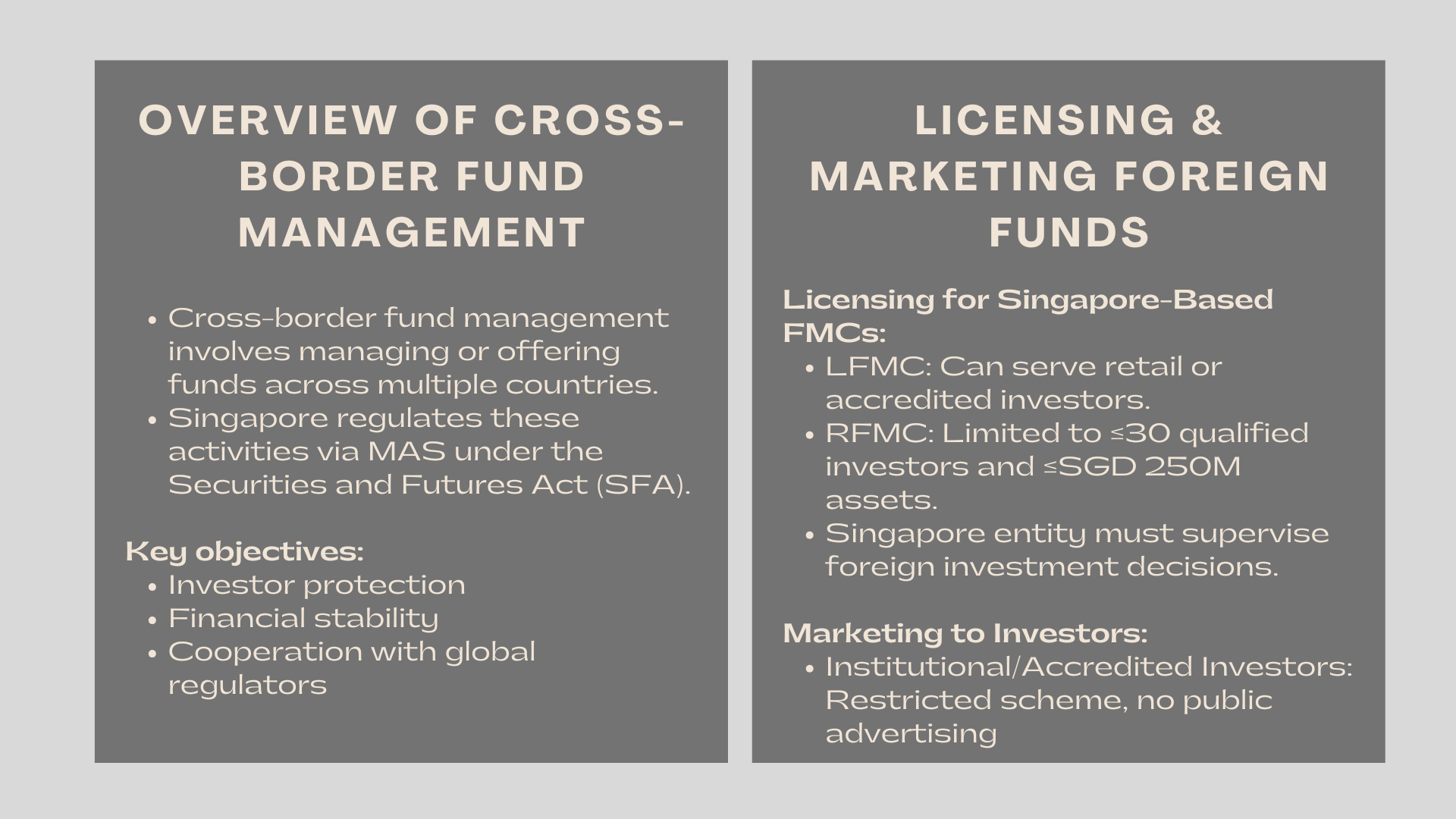 Cross Border Fund Management Regulations