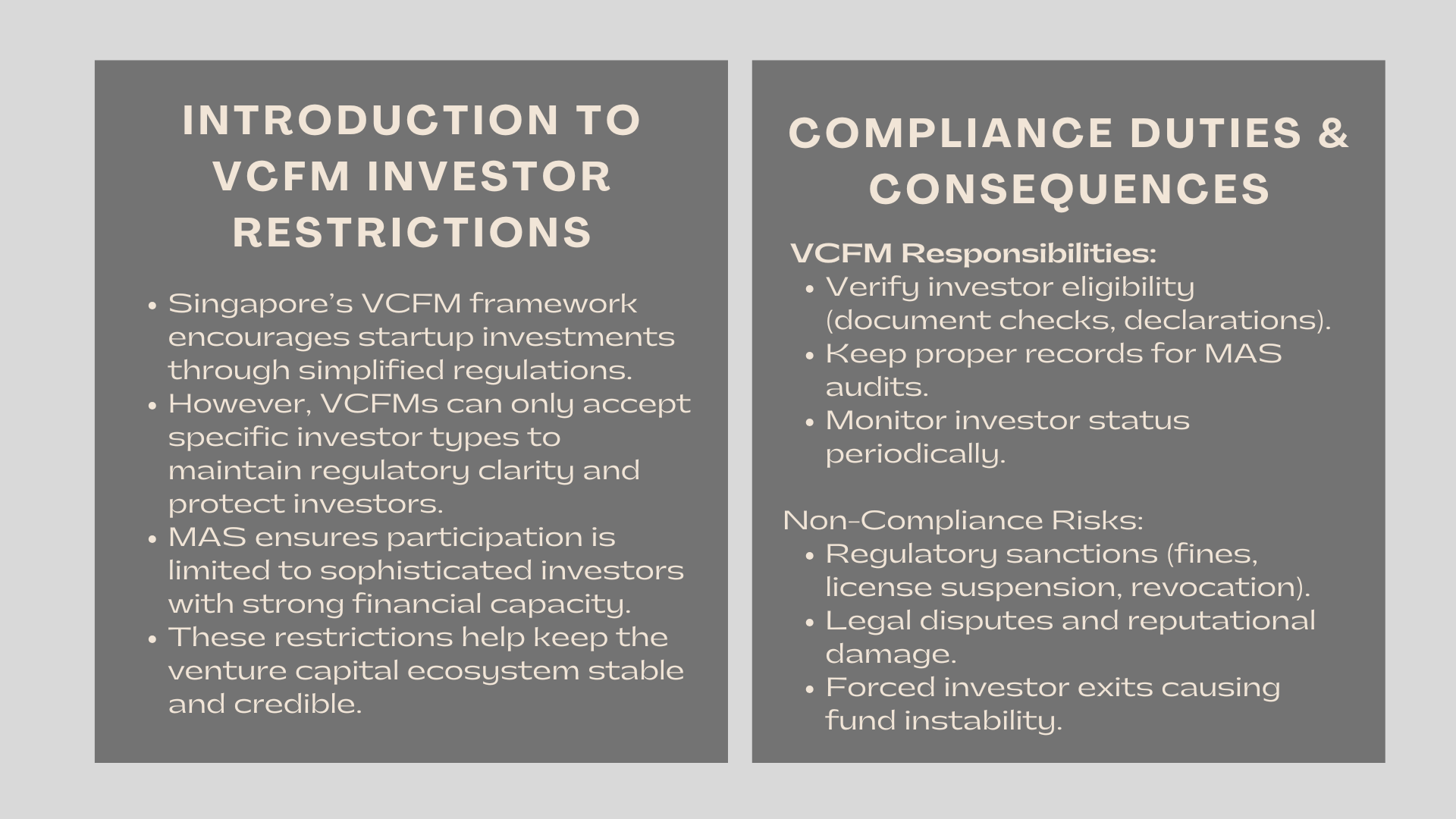What Are the Restrictions on the Investors