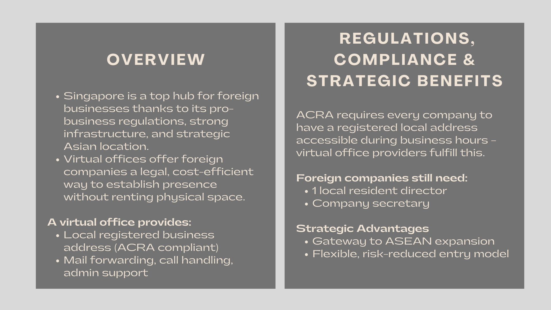 Can a Foreign Company Use a Virtual Office in Singapore