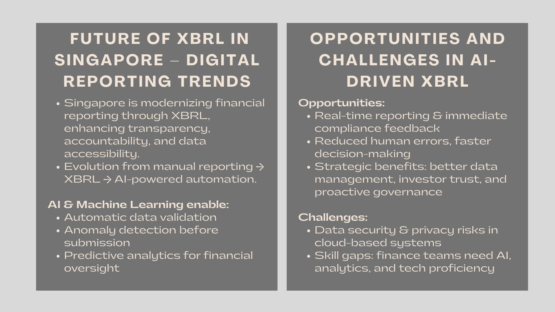 Future of XBRL in Singapore Digital Reporting and AI Trends
