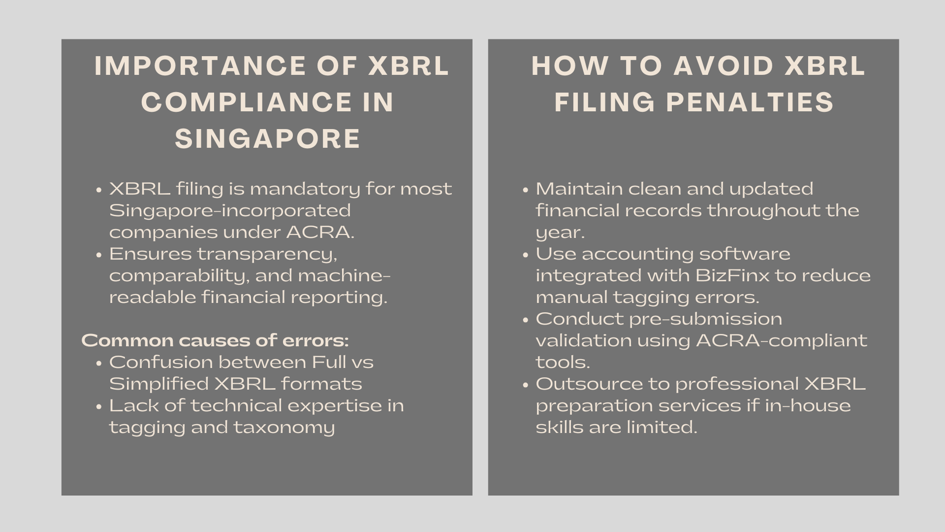 Penalties for Wrong or Late XBRL Filing in Singapore