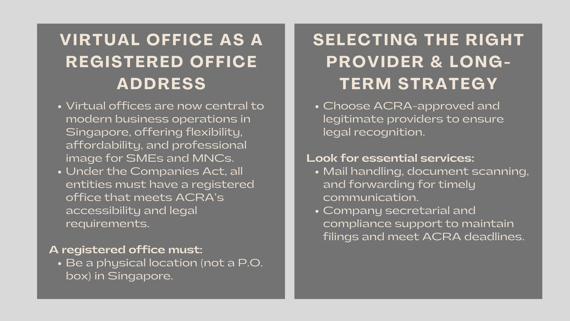 Virtual Office as a Registered Office Address Key Considerations