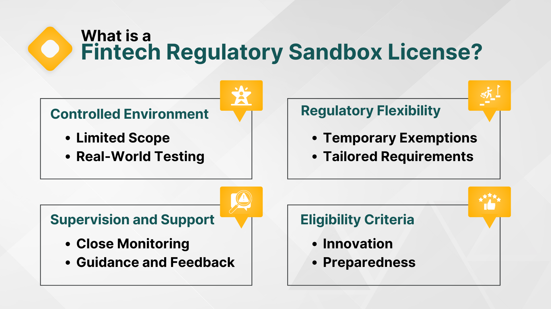 Regulatory Sandbox License